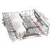 SMU6HCS01A Bosch 60cm Series 6 Built-Under Dishwasher